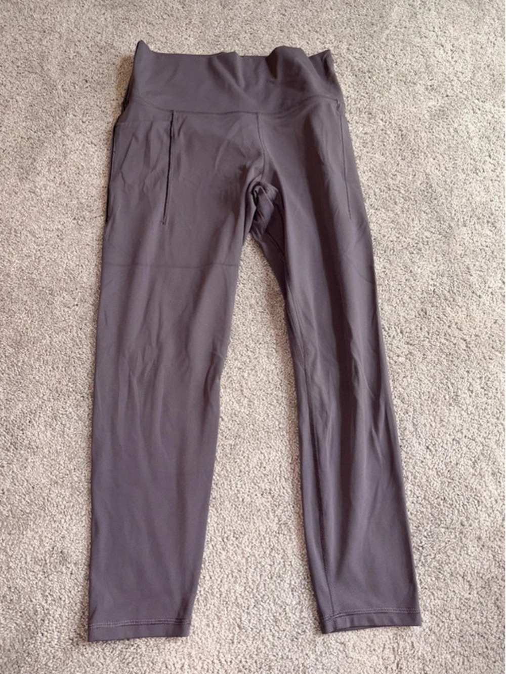 Avia SoftSculpt Women’s High Rise Leggings Purplish Gray Size L 12-14